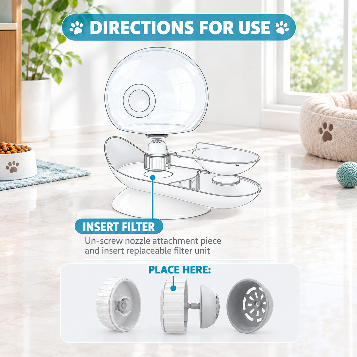 2-in-1 Gravity Pet Feeder