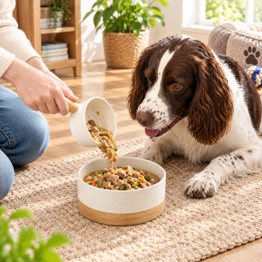 Speckled Pet Bowl & Scoop Set