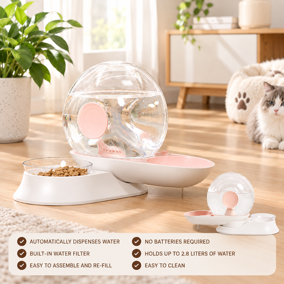 2-in-1 Gravity Pet Feeder