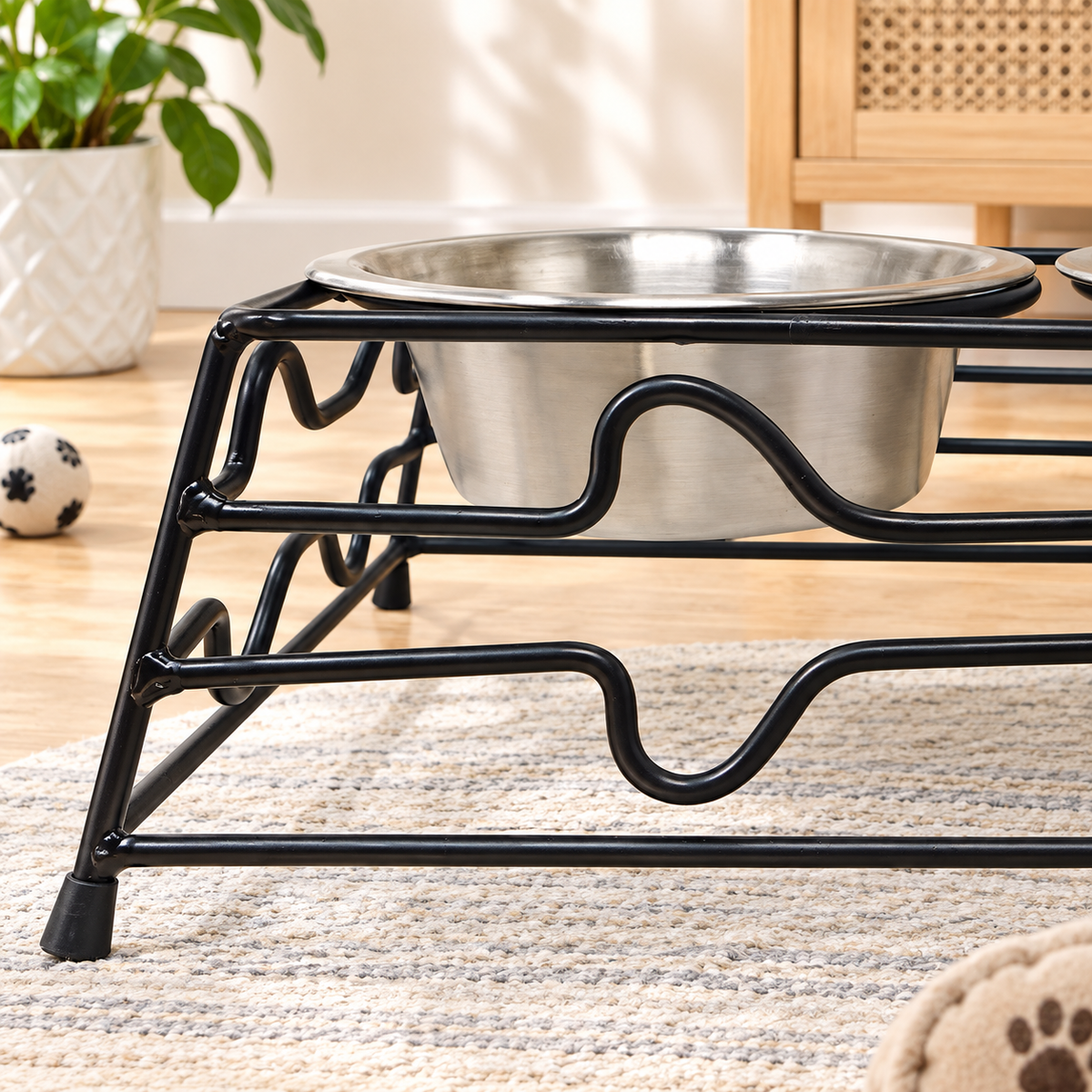 Elevated Double Pet Bowl Stand