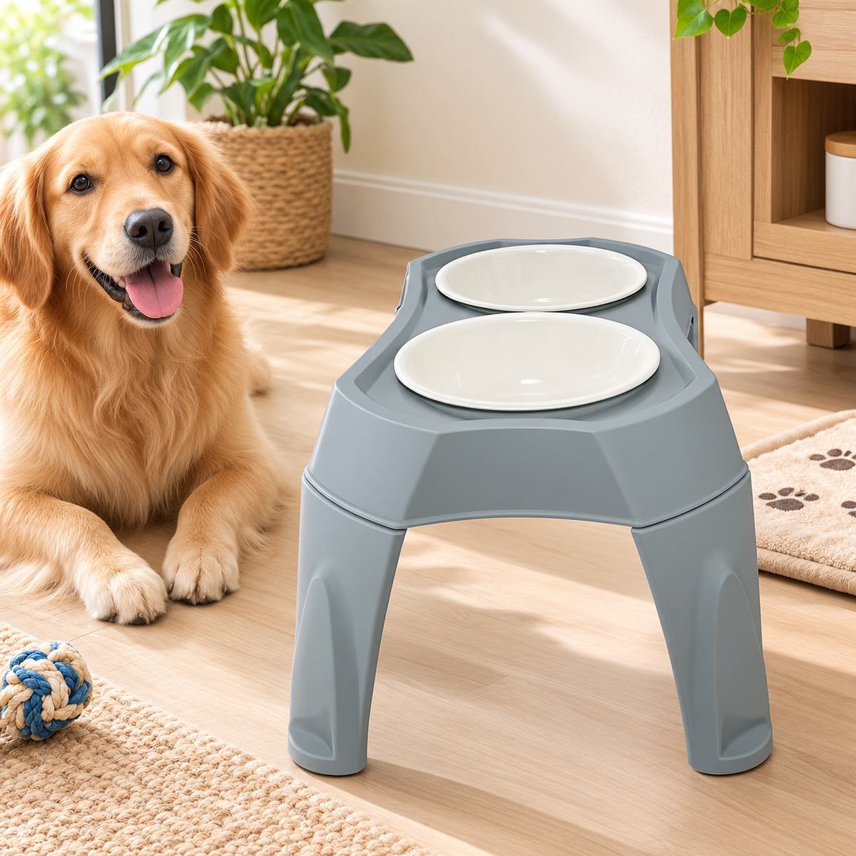 Elevated Double Pet Bowl